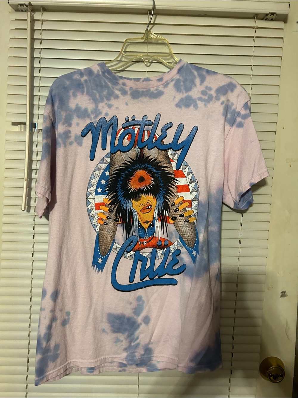 Pink & Blue Tie-Dye Short Sleeve Graphic Tee